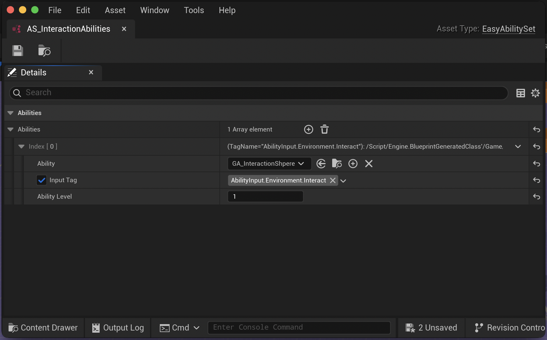 AbilitySetInteractionAbilitySetExample
