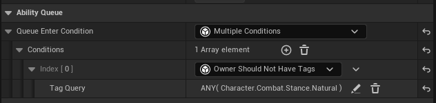 Queue Enter Condition List View